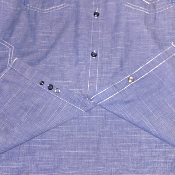 Tranquility Mayhem Men's Med Long Sleeve Button Down Shirt - Picture 6 of 6